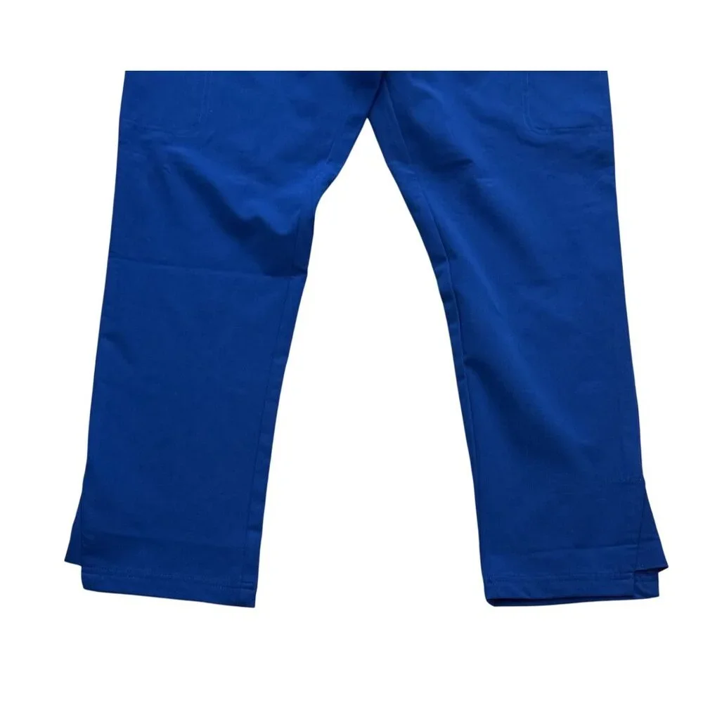 Cherokee Euphoria MidRise Tapered Leg Royal Blue Medical Scrub Pants L NWT - Picture 3 of 7